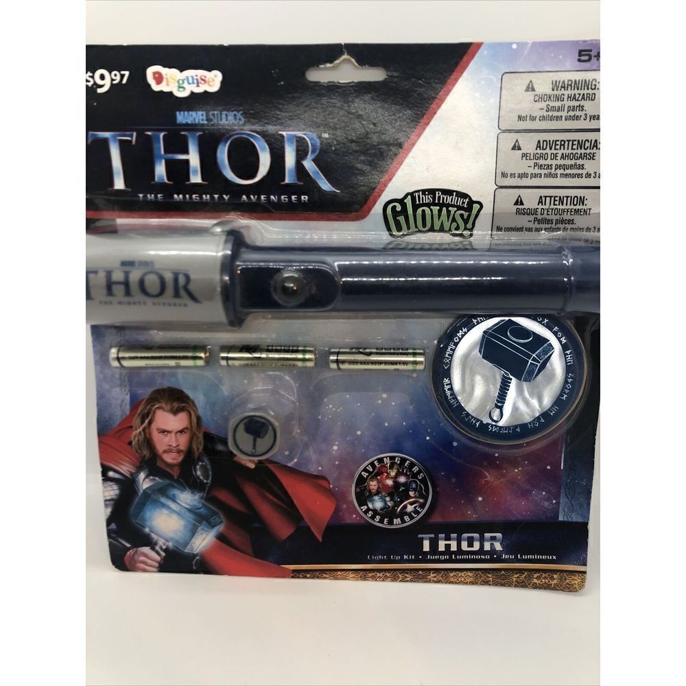 NIB, Thor, The Mighty AvengersFlashlight Light-Up Kit Marvel Studios.2011